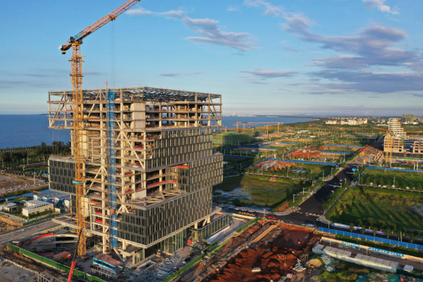 海南国际能源中心大厦年底竣工！这样的办公楼是你想要的嘛？